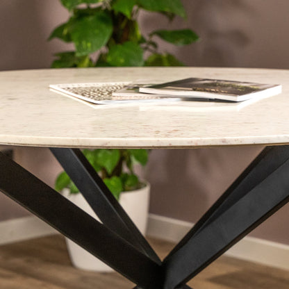 Eettafel Lynn | Rond | marmer