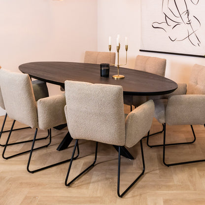 Eettafel Vigo | Eikenhout | Magazijn leegverkoop