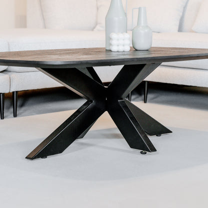 Salontafel Akagi | Deens Ovaal | Acacia Black | 120 cm