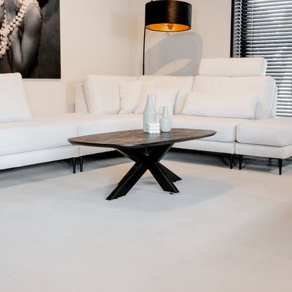 Salontafel Akagi | Deens Ovaal | Acacia Black | 120 cm