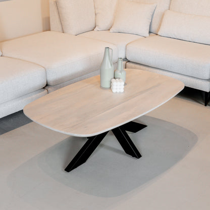 Salontafel Akagi | Deens Ovaal | Mango Ashblond | 120 cm