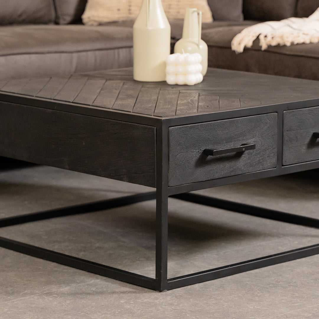 Salontafel Yara | Zwart Mangohout