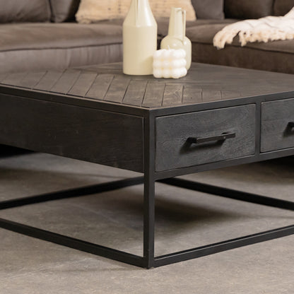 Salontafel Yara | Zwart Mangohout