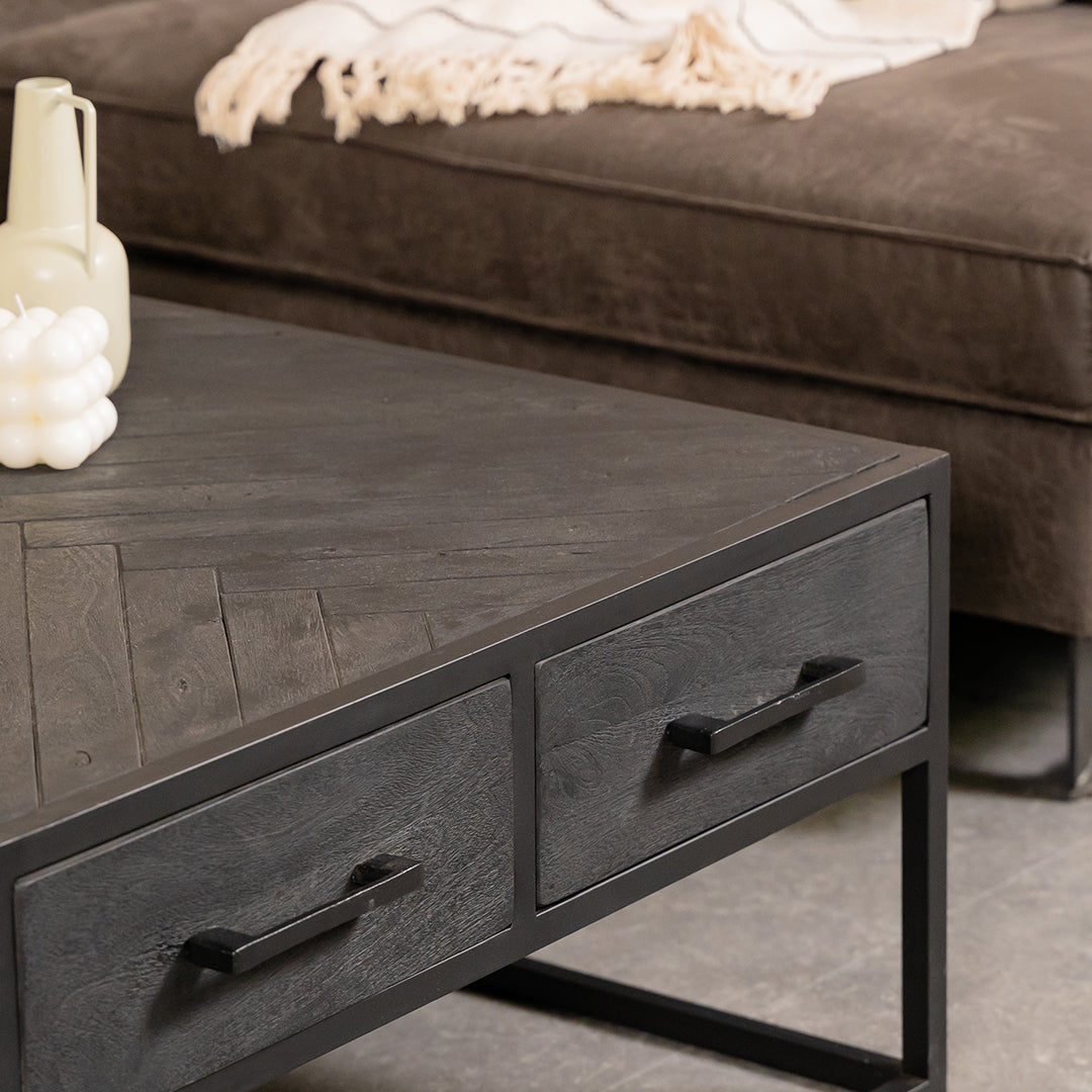 Salontafel Yara | Zwart Mangohout