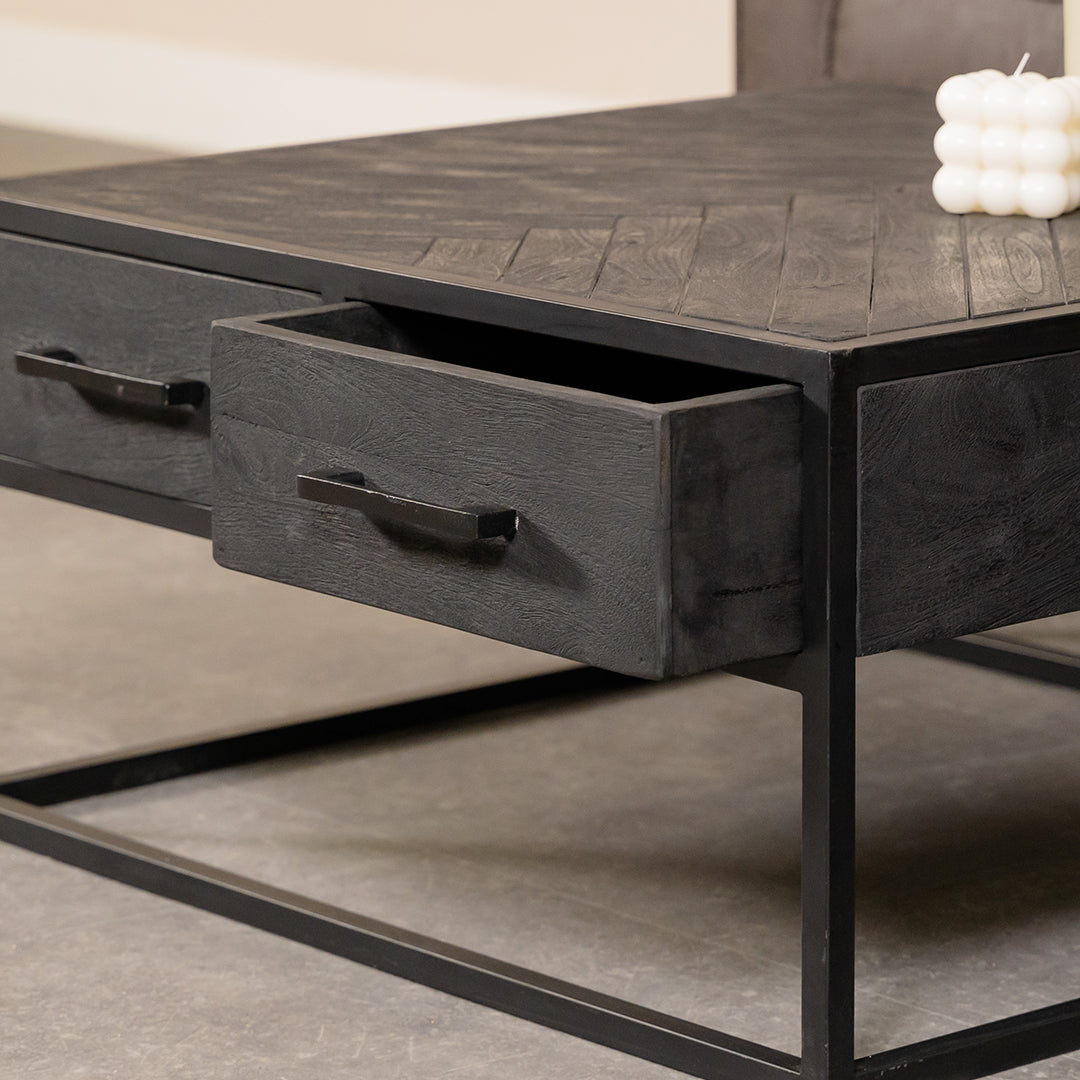 Salontafel Yara | Zwart Mangohout