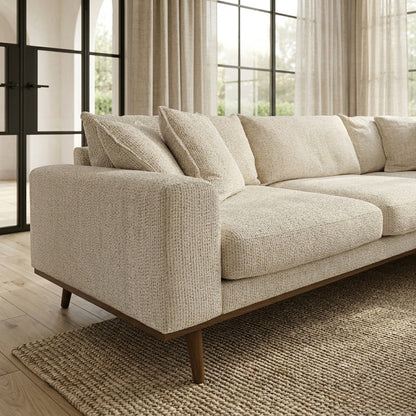 Hoekbank Copenhagen | Beige Stof