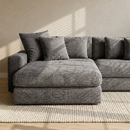 Hoekbank Dean | Stof Grijs | L+R
