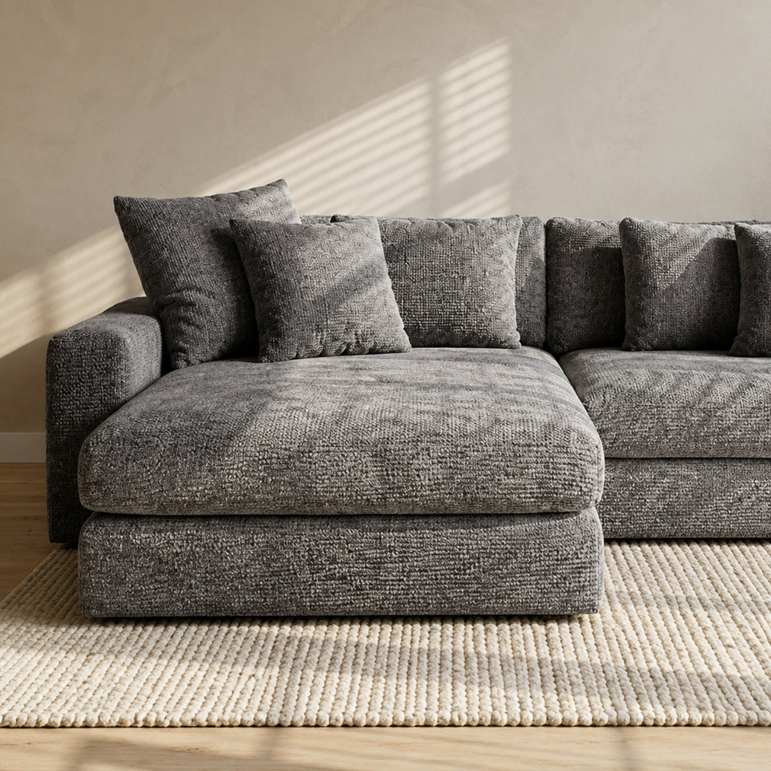 Hoekbank Dean | Stof | L+R | Magazijn leegverkoop