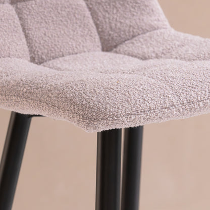 Barkruk Tess | Horeca Hoogte | Bouclé Naturel