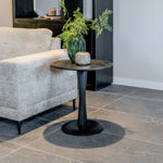 Bijzettafel Flare | Zwart Mangohout