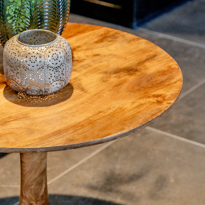 Bijzettafel Flare | Naturel Mangohout