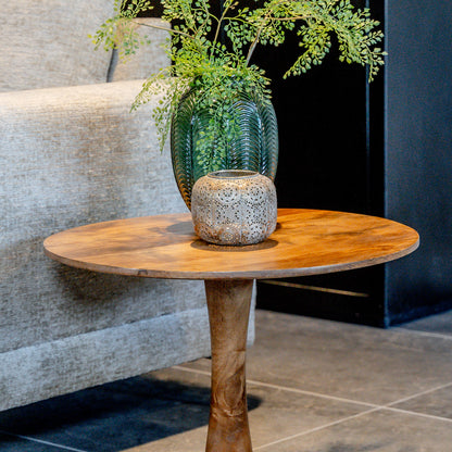 Bijzettafel Flare | Naturel Mangohout