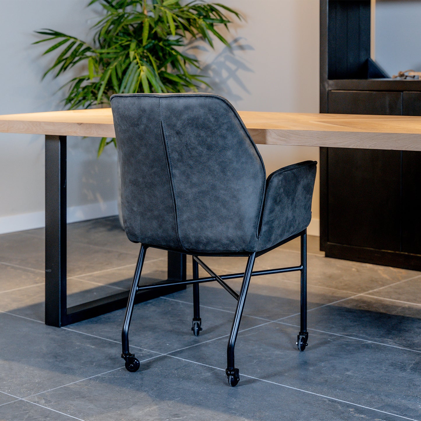 Eetkamerstoel Denver | Grey Microvezel