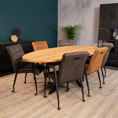 Eettafel Vigo | Eikenhout | Magazijn leegverkoop