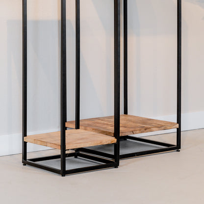 Set Plantenzuilen Cuba | Set van 2 | Massief Mangohout