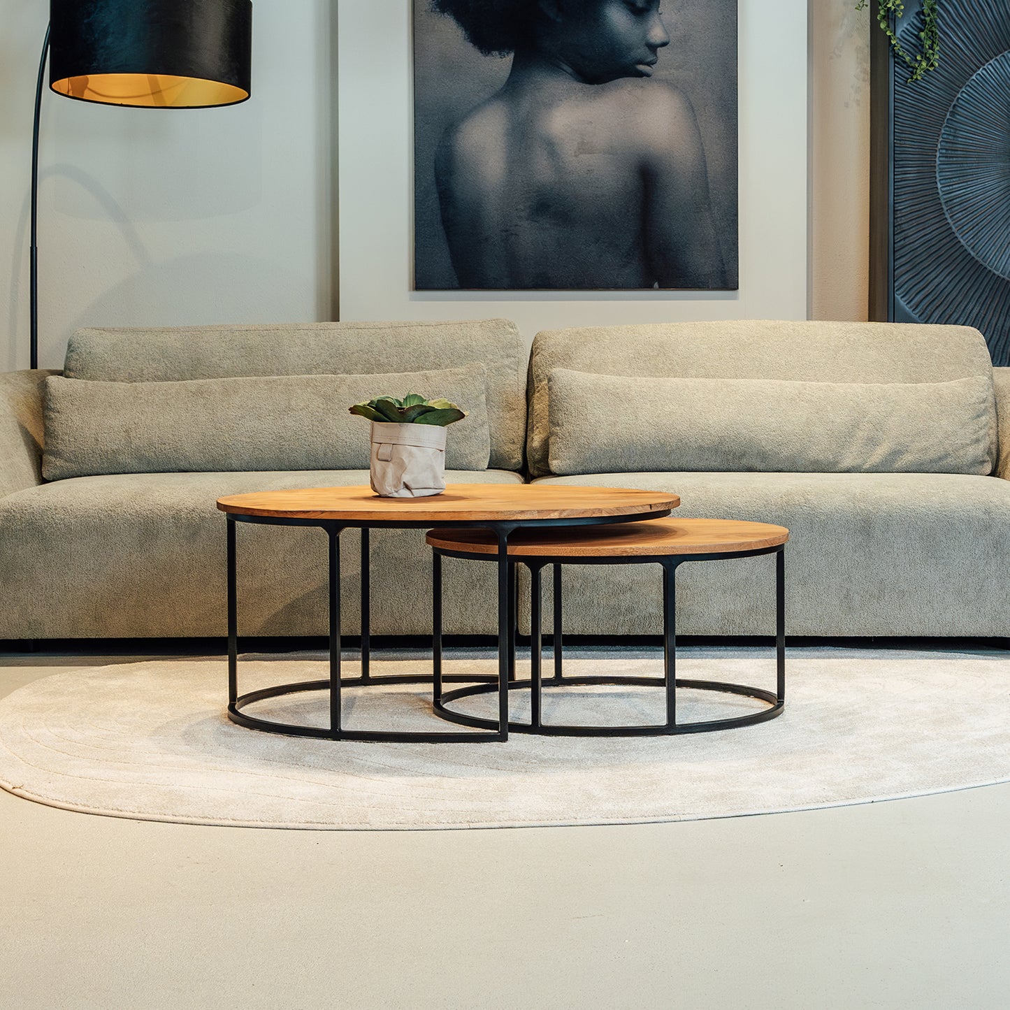 Salontafel Leipzig | Mangohout Ovaal