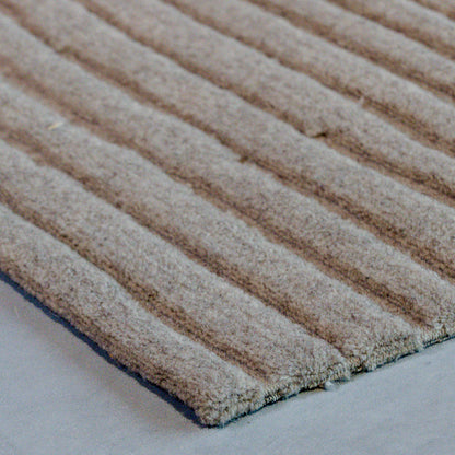 Vloerkleed Luxy | Taupe Wol | 160x230 cm