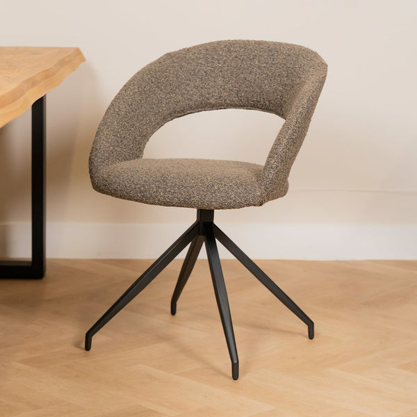 Eetkamerstoel Yara | Bouclé | Magazijn leegverkoop