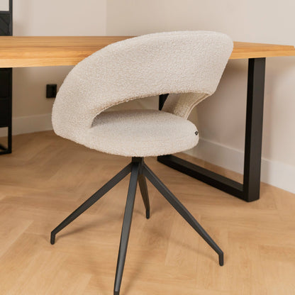 Eetkamerstoel Yara | Bouclé | Magazijn leegverkoop