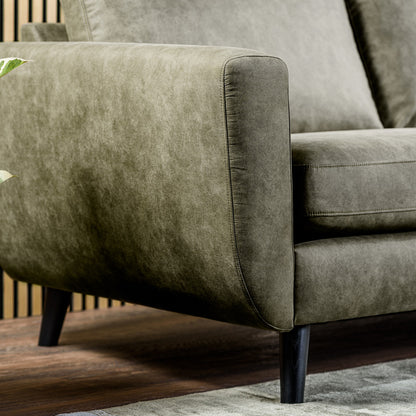 Hoekbank Manson | Groen Savannah | Longchair L+R