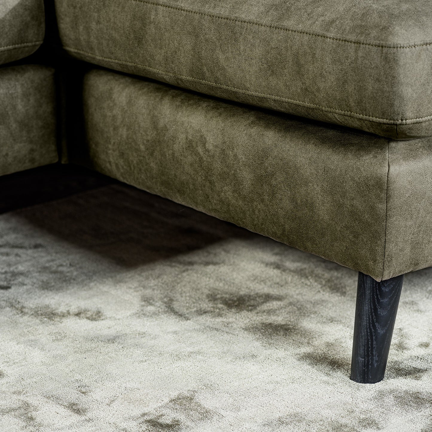 Hoekbank Manson | Groen Savannah | Longchair L+R