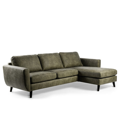 Hoekbank Manson | Groen Savannah | Longchair L+R