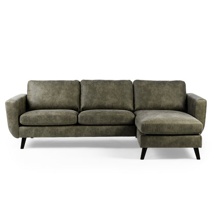 Hoekbank Manson | Groen Savannah | Longchair L+R