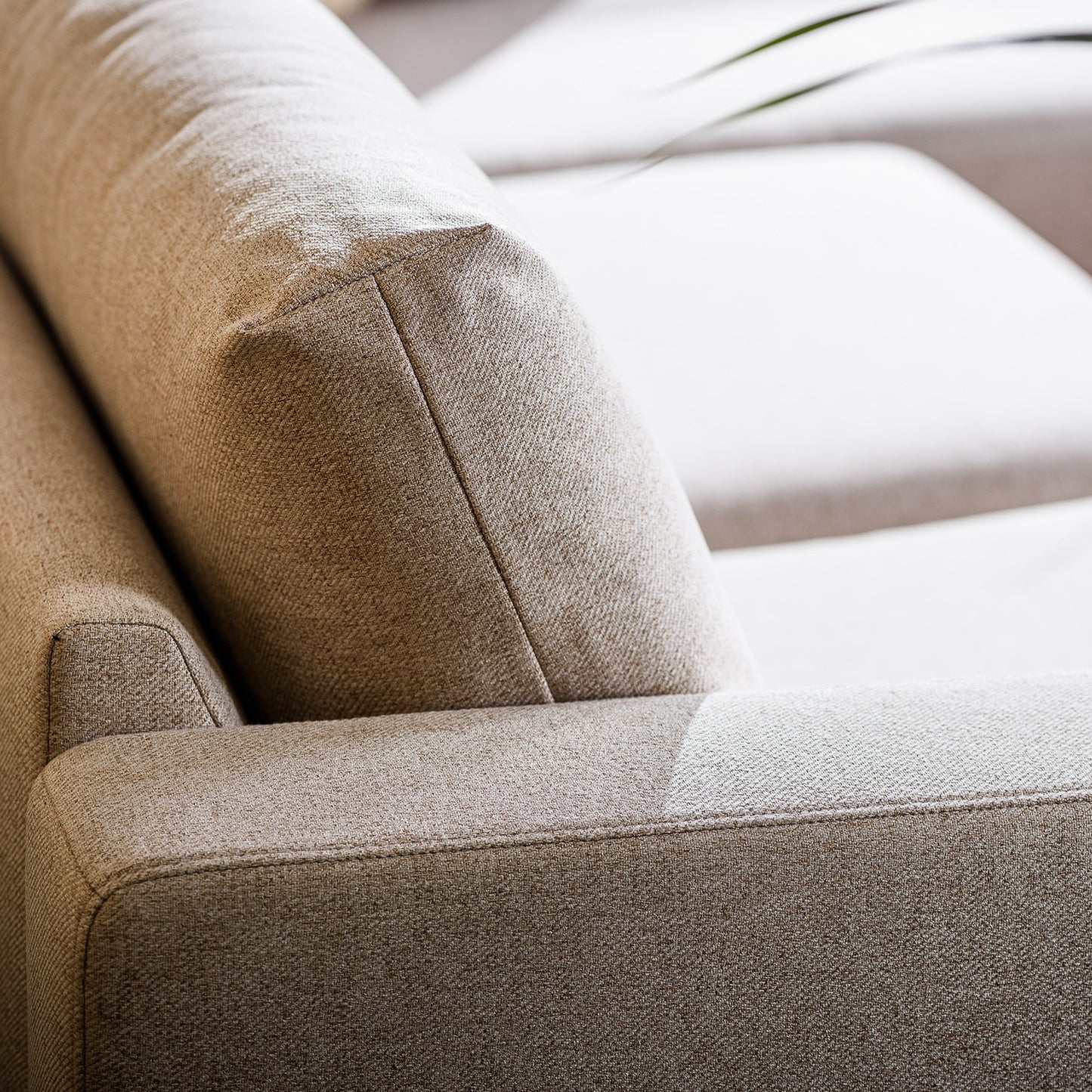 Hoekbank Oslo | Beige Stof | Longchair L+R