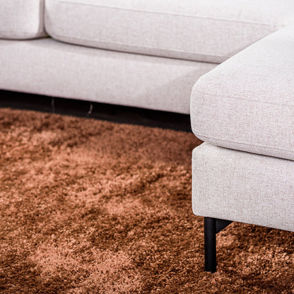 Hoekbank Oslo | Beige Stof | Longchair L+R