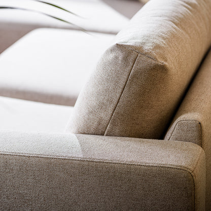 Hoekbank Oslo | Beige Stof | Longchair L+R