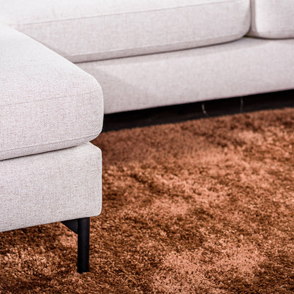 Hoekbank Oslo | Beige Stof | Longchair L+R