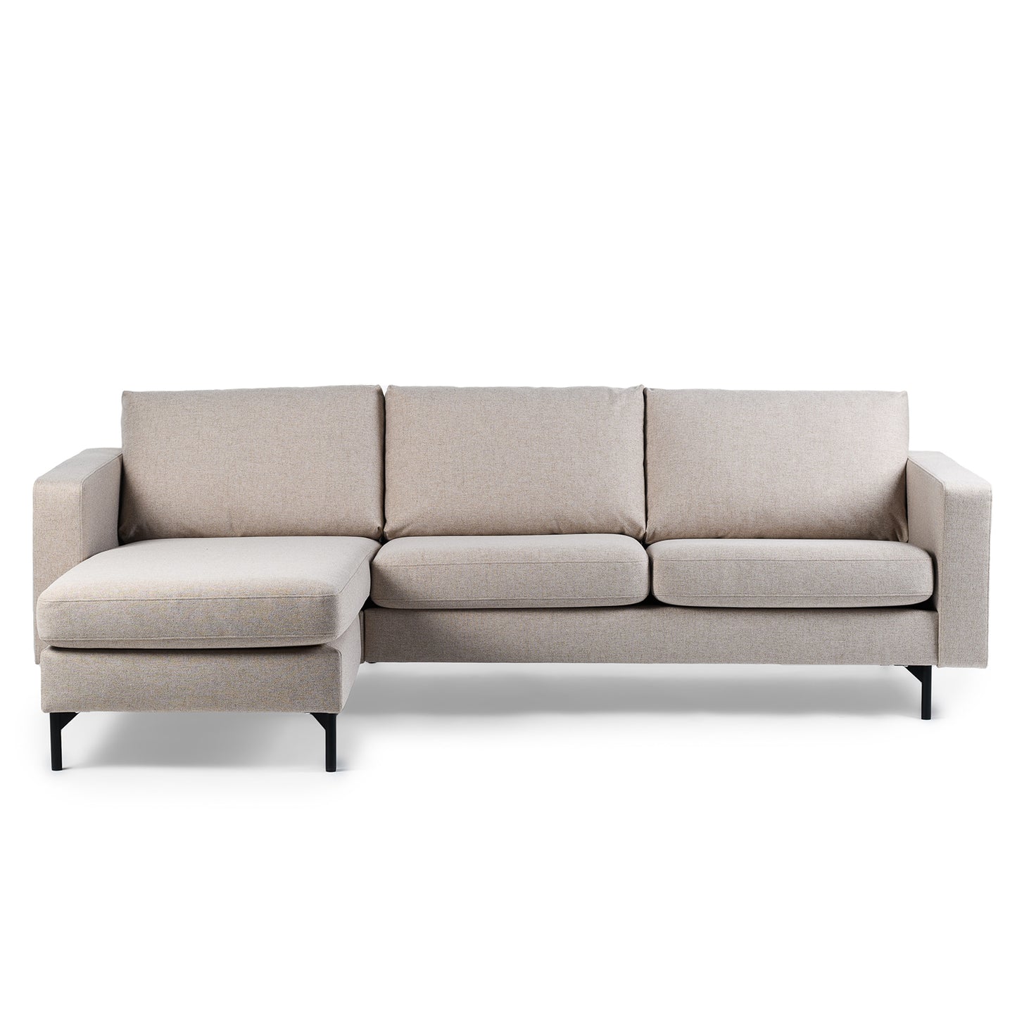 Hoekbank Oslo | Beige Stof | Longchair L+R