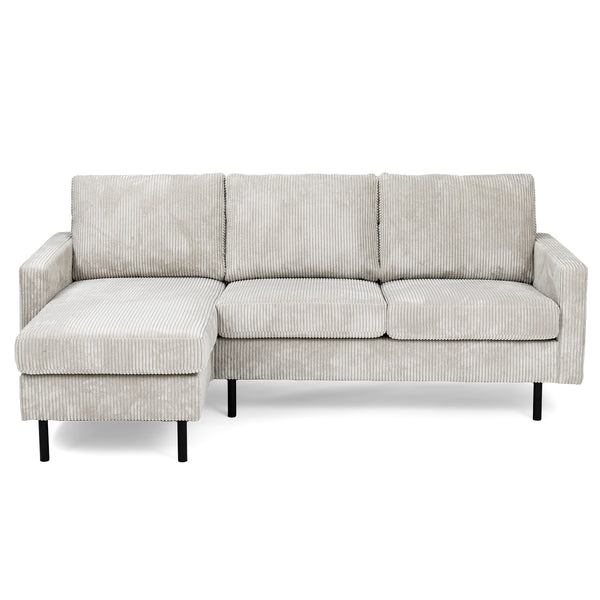 Hoekbank Auckland | Ribcord | Longchair L+R