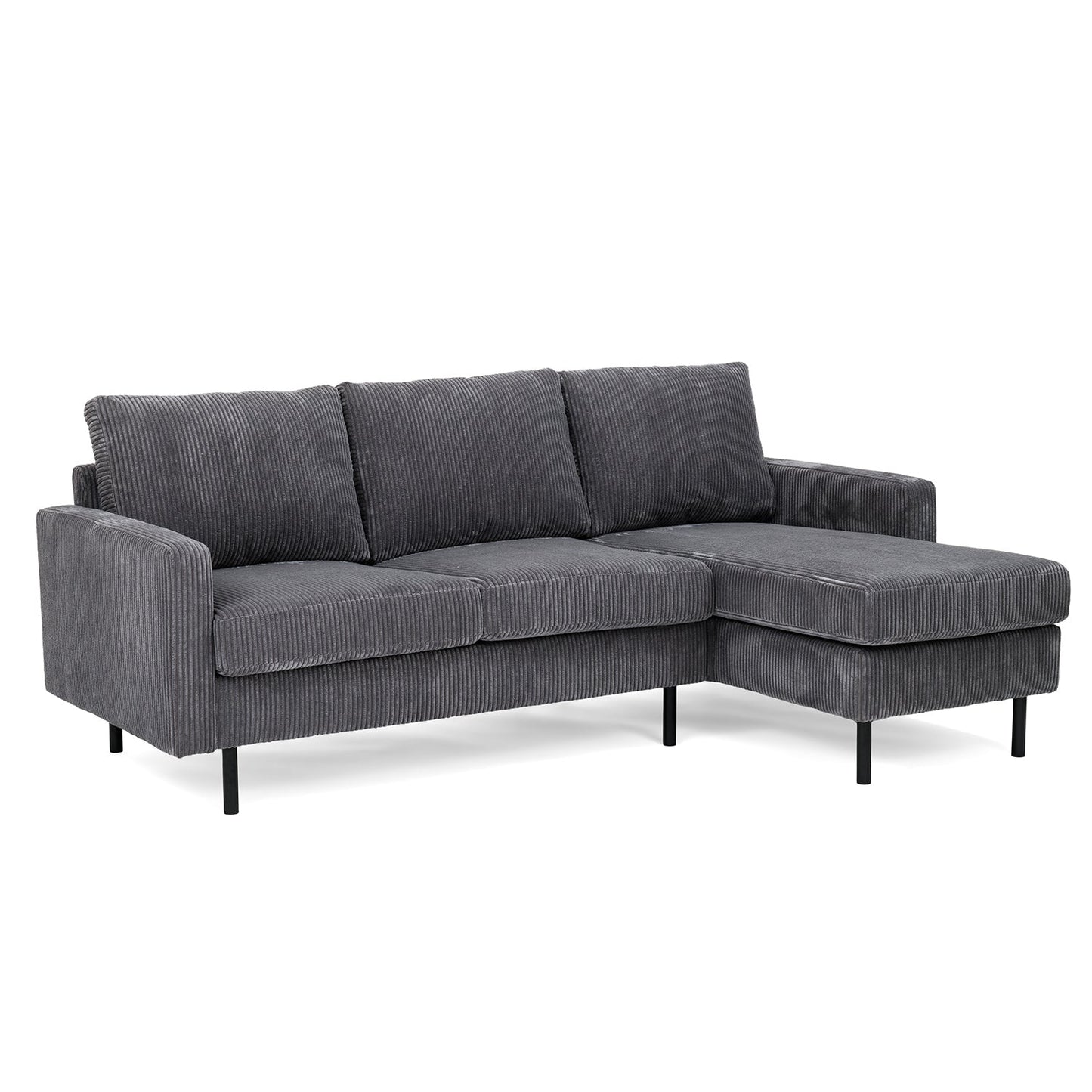 Hoekbank Auckland | Ribcord | Longchair L+R