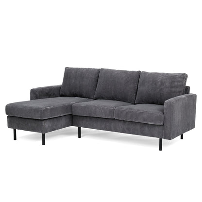 Hoekbank Auckland | Ribcord | Longchair L+R