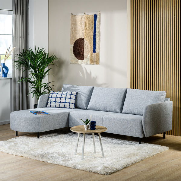 Hoekbank Rogers | Grijs Urban | Longchair L+R