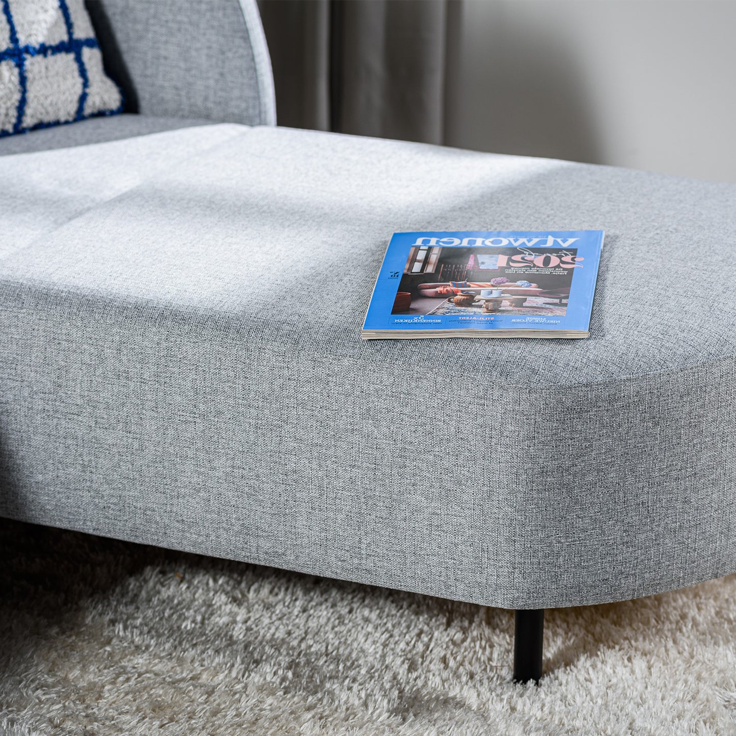 Hoekbank Rogers | Grijs Urban | Longchair L+R