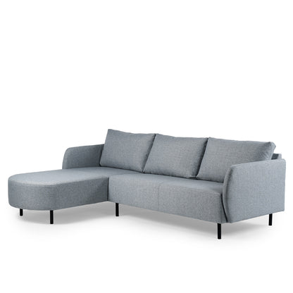 Hoekbank Rogers | Grijs Urban | Longchair L+R