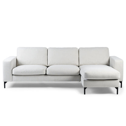 Hoekbank Tracy | Naturel Valente | Longchair L+R