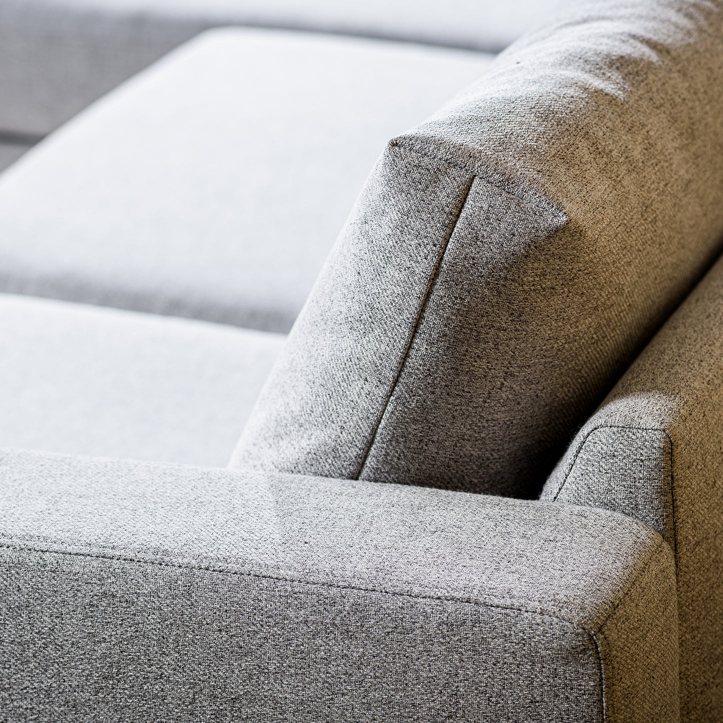 Hoekbank Oslo | Grijs Stof | Longchair L+R