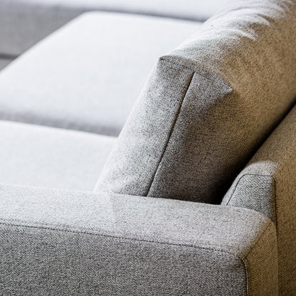 Hoekbank Oslo | Grijs Stof | Longchair L+R