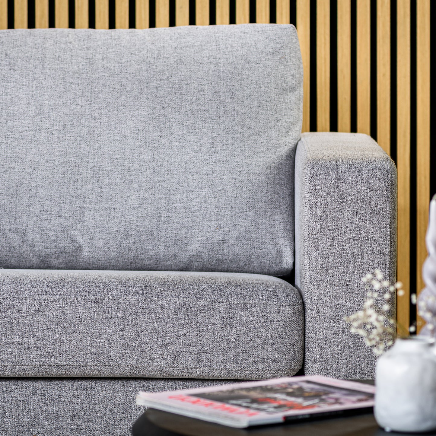 Hoekbank Oslo | Grijs Stof | Longchair L+R