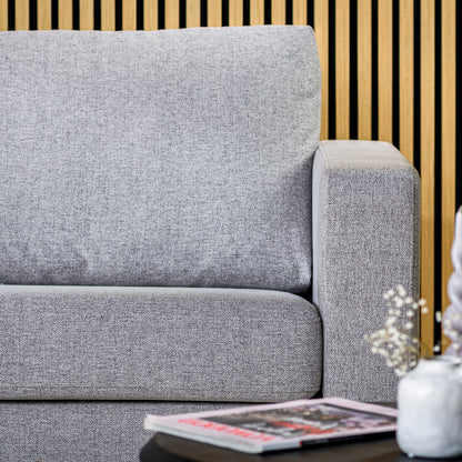 Hoekbank Oslo | Grijs Stof | Longchair L+R