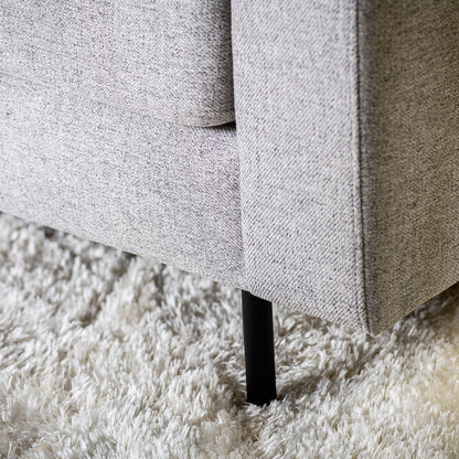 Hoekbank Oslo | Grijs Stof | Longchair L+R