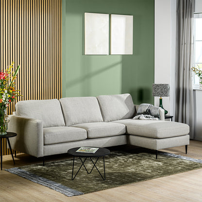 Hoekbank Denton | Beige Woven | Longchair L+R