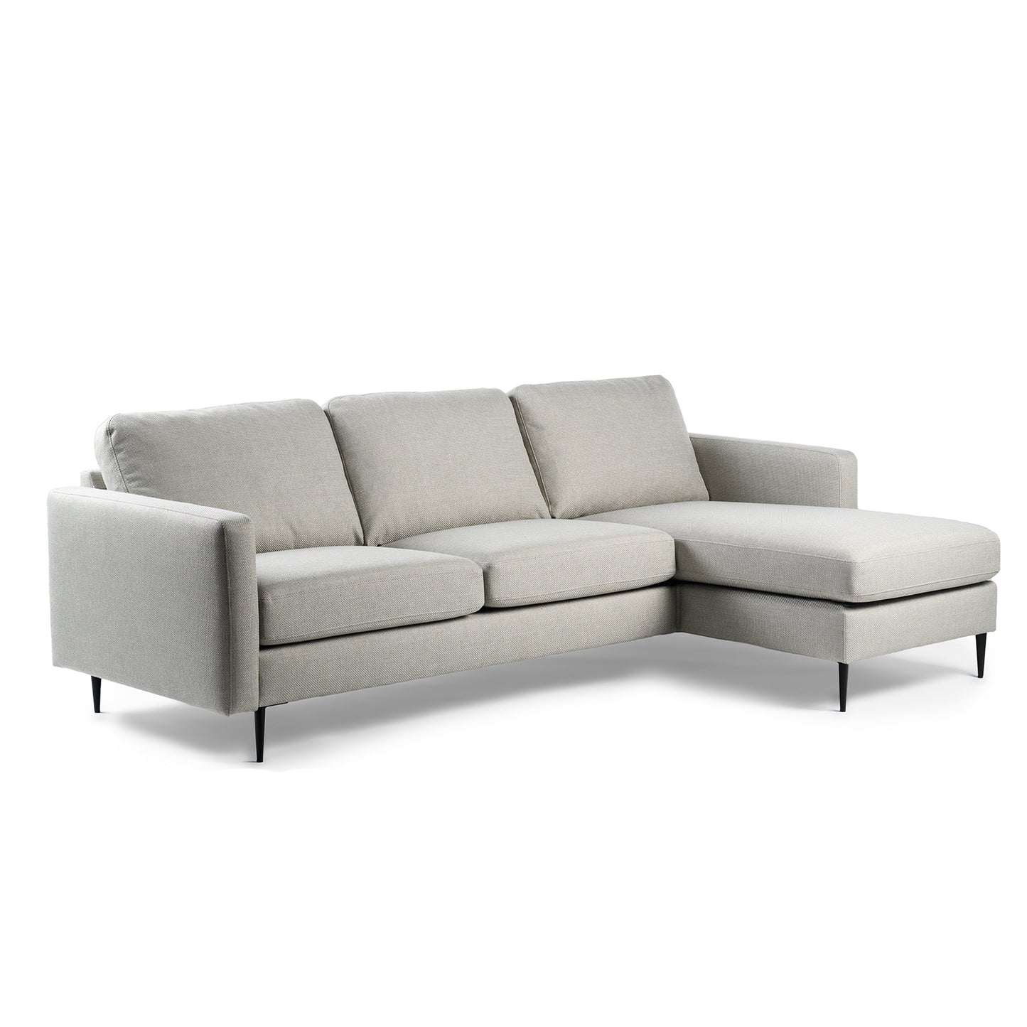 Hoekbank Denton | Beige Woven | Longchair L+R