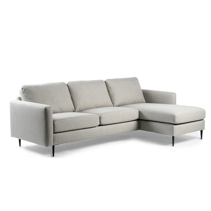 Hoekbank Denton | Beige Woven | Longchair L+R