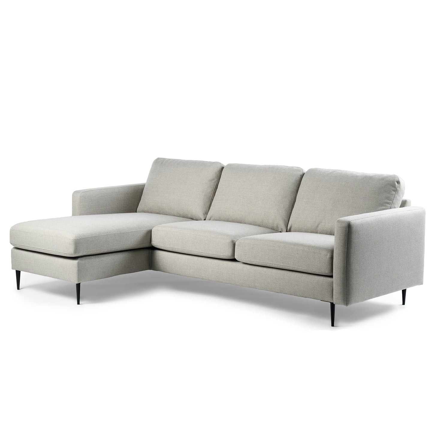 Hoekbank Denton | Beige Woven | Longchair L+R