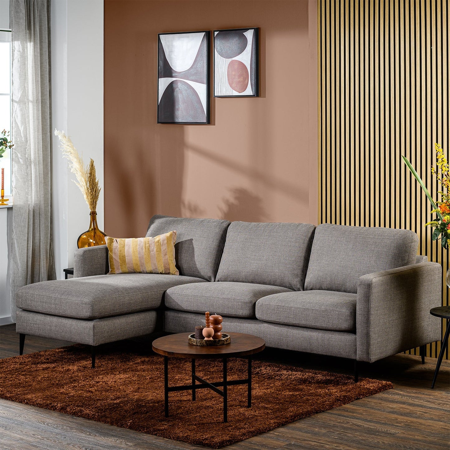 Hoekbank Denton | Woven | Longchair L+R