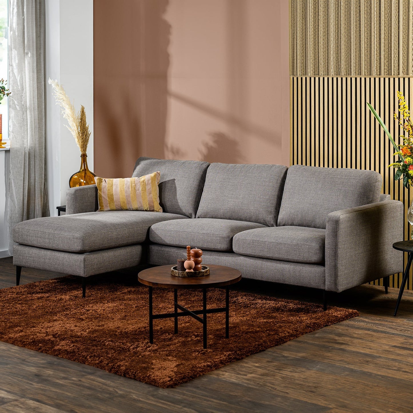 Hoekbank Denton | Woven | Longchair L+R